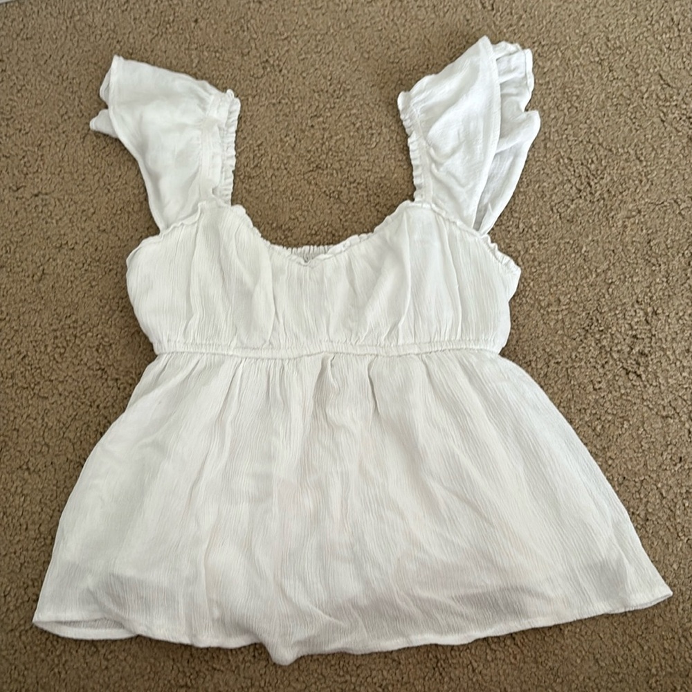 White babydoll tank top